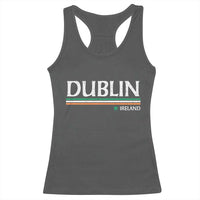 Dublin Ireland Racerback Tank Top Ireland Flag Souvenirs St Patricks Day Shamrock