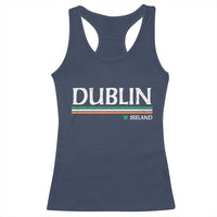 Dublin Ireland Racerback Tank Top Ireland Flag Souvenirs St Patricks Day Shamrock
