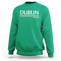 Dublin Ireland Sweatshirt Ireland Flag Souvenirs St Patricks Day Shamrock