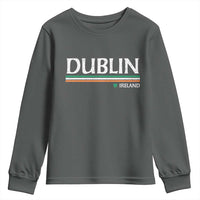 Dublin Ireland Youth Sweatshirt Ireland Flag Souvenirs St Patricks Day Shamrock