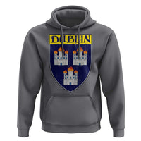 Dublin Ireland Hoodie The Coat of Arms of Dublin Three Burning Castles