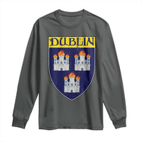 Dublin Ireland Long Sleeve Shirt The Coat of Arms of Dublin Three Burning Castles