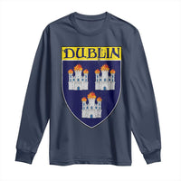 Dublin Ireland Long Sleeve Shirt The Coat of Arms of Dublin Three Burning Castles