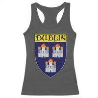 Dublin Ireland Racerback Tank Top The Coat of Arms of Dublin Three Burning Castles