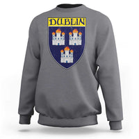 Dublin Ireland Sweatshirt The Coat of Arms of Dublin Three Burning Castles