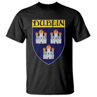 Dublin Ireland T Shirt The Coat of Arms of Dublin Three Burning Castles
