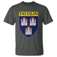 Dublin Ireland T Shirt The Coat of Arms of Dublin Three Burning Castles