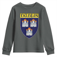 Dublin Ireland Youth Sweatshirt The Coat of Arms of Dublin Three Burning Castles