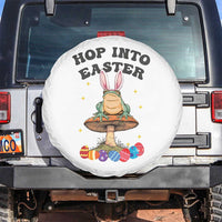 Funny Hop Into Easter Spare Tire Cover Easter Day Frog Bunny Egg