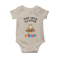 Funny Hop Into Easter Baby Onesie Easter Day Frog Bunny Egg