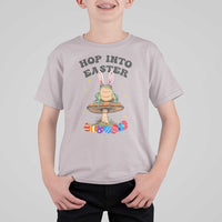 Funny Hop Into Easter T Shirt For Kid Easter Day Frog Bunny Egg