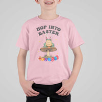 Funny Hop Into Easter T Shirt For Kid Easter Day Frog Bunny Egg