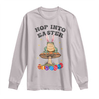 Funny Hop Into Easter Long Sleeve Shirt Easter Day Frog Bunny Egg