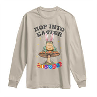 Funny Hop Into Easter Long Sleeve Shirt Easter Day Frog Bunny Egg