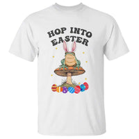 Funny Hop Into Easter T Shirt Easter Day Frog Bunny Egg