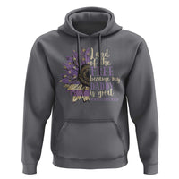 Military Child Month Hoodie Land Of The Free Because My Daddy Is Great Purple Sunflower