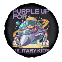 Purple Up For Military Kids Spare Tire Cover Military Child Month Astronaut Fights