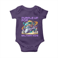 Purple Up For Military Kids Baby Onesie Military Child Month Astronaut Fights