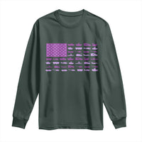 Military Child Month Military Transport American Flag Long Sleeve Shirt