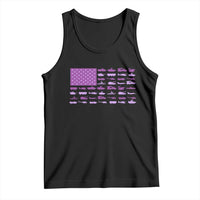 Military Child Month Military Transport American Flag Tank Top