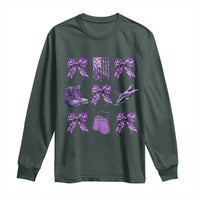 Military Kid Month Camo Coquette Bow Long Sleeve Shirt
