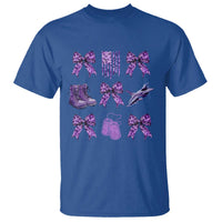 Military Kid Month Camo Coquette Bow T Shirt