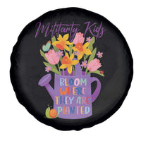 Military Kids Bloom Where They Are Planted Spare Tire Cover Military Child Month Flower