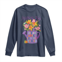 Military Kids Bloom Where They Are Planted Long Sleeve Shirt Military Child Month Flower