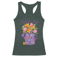 Military Kids Bloom Where They Are Planted Racerback Tank Top Military Child Month Flower