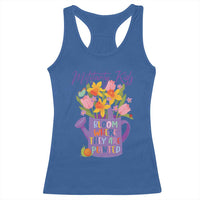 Military Kids Bloom Where They Are Planted Racerback Tank Top Military Child Month Flower