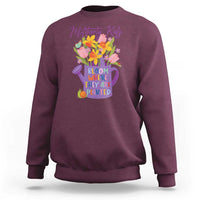 Military Kids Bloom Where They Are Planted Sweatshirt Military Child Month Flower