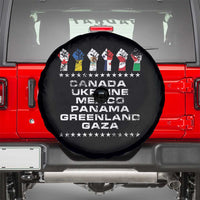 Canada Greenland Mexico Panama Gaza Ukraine Pride Spare Tire Cover Hand Fist