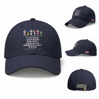 Canada Greenland Mexico Panama Gaza Ukraine Pride Baseball Cap Hand Fist