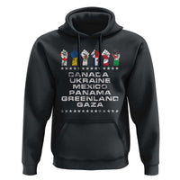Canada Greenland Mexico Panama Gaza Ukraine Pride Hoodie Hand Fist