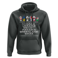 Canada Greenland Mexico Panama Gaza Ukraine Pride Hoodie Hand Fist