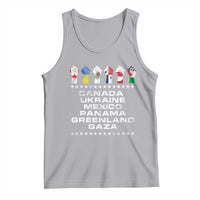 Canada Greenland Mexico Panama Gaza Ukraine Pride Tank Top Hand Fist