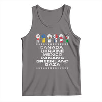 Canada Greenland Mexico Panama Gaza Ukraine Pride Tank Top Hand Fist