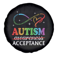 Autism Awareness Acceptance Spare Tire Cover Advocate Educate Accommodate Include Infinity Symbol