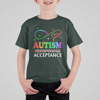 Autism Awareness Acceptance T Shirt For Kid Advocate Educate Accommodate Include Infinity Symbol