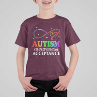 Autism Awareness Acceptance T Shirt For Kid Advocate Educate Accommodate Include Infinity Symbol