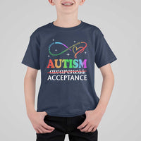 Autism Awareness Acceptance T Shirt For Kid Advocate Educate Accommodate Include Infinity Symbol