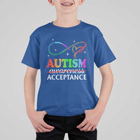 Autism Awareness Acceptance T Shirt For Kid Advocate Educate Accommodate Include Infinity Symbol