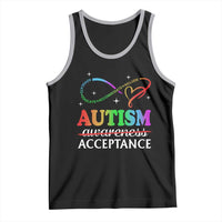 Autism Awareness Acceptance Tank Top Advocate Educate Accommodate Include Infinity Symbol