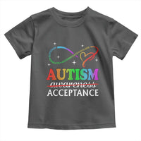 Autism Awareness Acceptance Toddler T Shirt Advocate Educate Accommodate Include Infinity Symbol