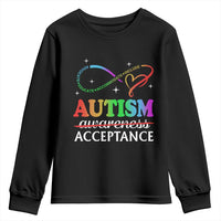 Autism Awareness Acceptance Youth Sweatshirt Advocate Educate Accommodate Include Infinity Symbol