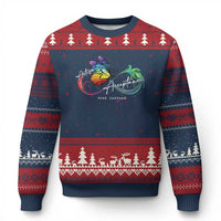 Autism Awareness Acceptance Red Instead Ugly Christmas Sweater Infinity Symbol Rainbow Butterfly Feather