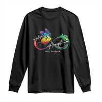 Autism Awareness Acceptance Red Instead Long Sleeve Shirt Infinity Symbol Rainbow Butterfly Feather