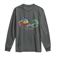 Autism Awareness Acceptance Red Instead Long Sleeve Shirt Infinity Symbol Rainbow Butterfly Feather