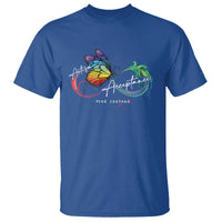 Autism Awareness Acceptance Red Instead T Shirt Infinity Symbol Rainbow Butterfly Feather