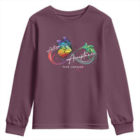 Autism Awareness Acceptance Red Instead Youth Sweatshirt Infinity Symbol Rainbow Butterfly Feather